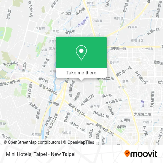 Mini Hotels map