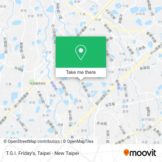 T.G.I. Friday's map