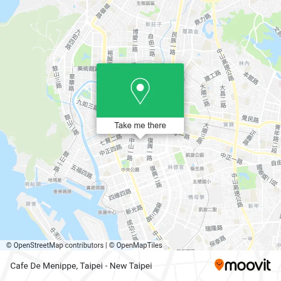 Cafe De Menippe map