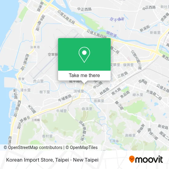 Korean Import Store map
