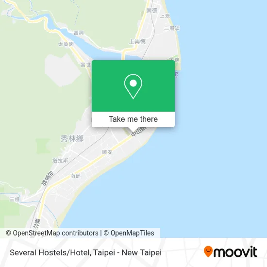 Several Hostels/Hotel map