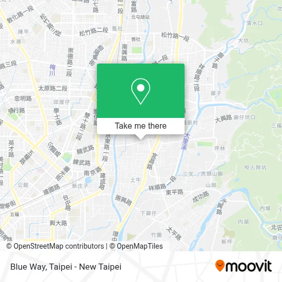 Blue Way map