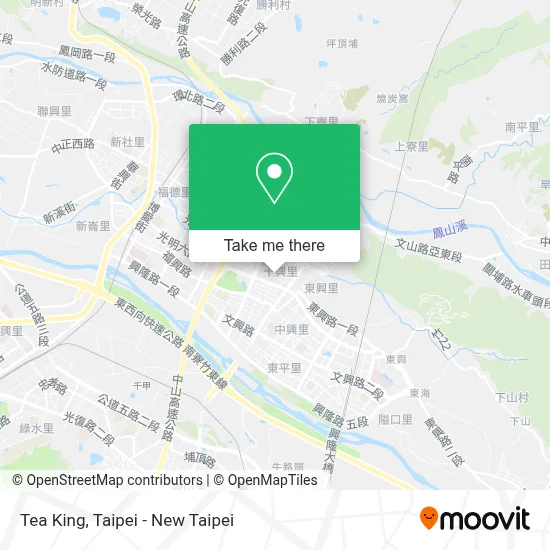 Tea King map