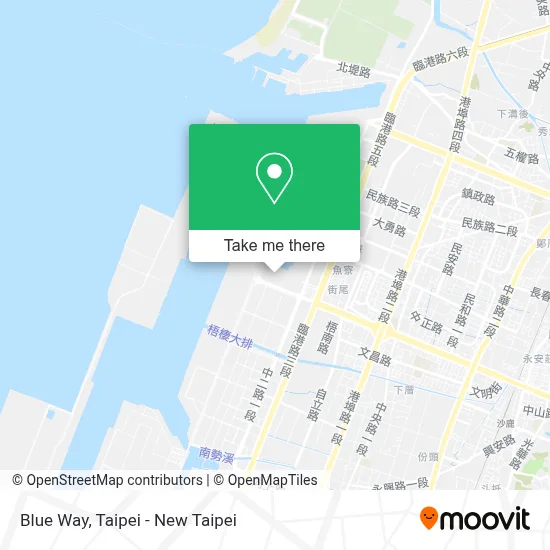 Blue Way map