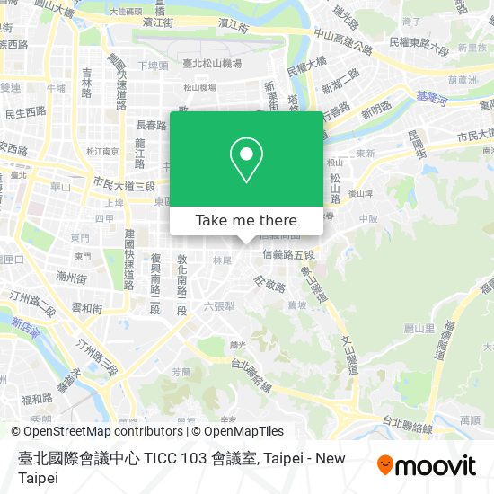 臺北國際會議中心 TICC 103 會議室 map