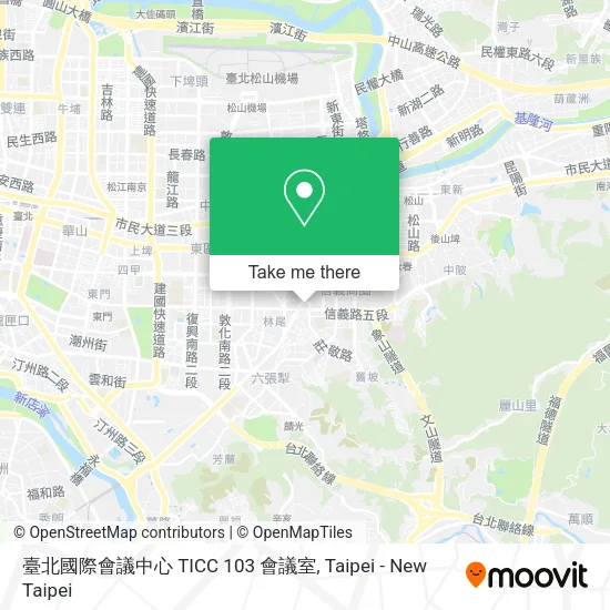 臺北國際會議中心 TICC 103 會議室 map