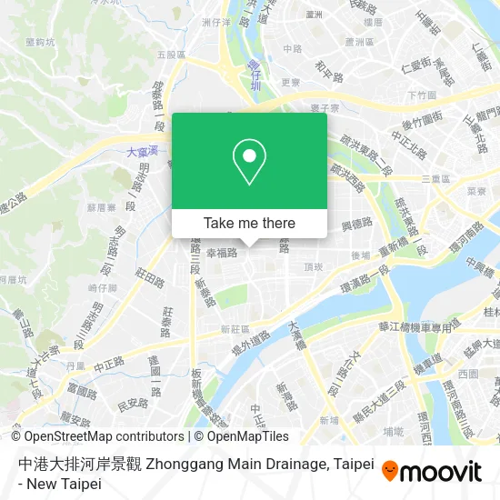 中港大排河岸景觀 Zhonggang Main Drainage地圖