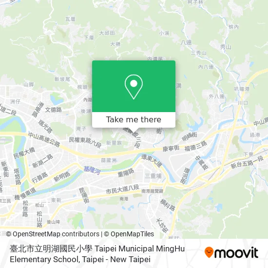 臺北市立明湖國民小學 Taipei Municipal MingHu Elementary School map
