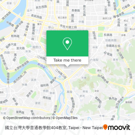 國立台灣大學普通教學館404教室 map