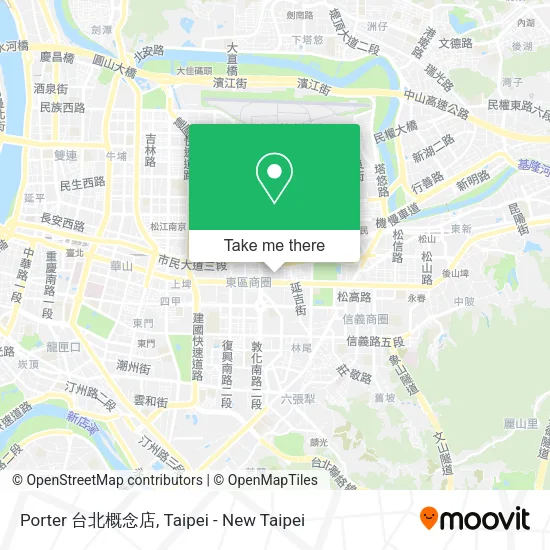 Porter 台北概念店 map