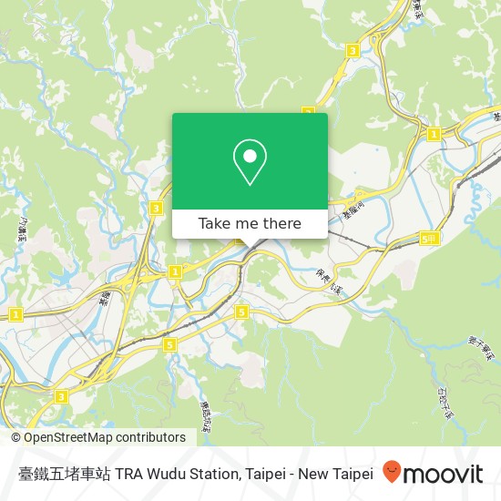 臺鐵五堵車站 TRA Wudu Station map