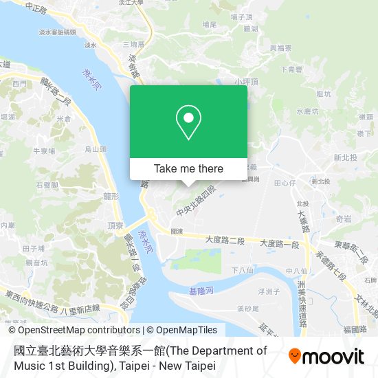 國立臺北藝術大學音樂系一館(The Department of Music 1st Building)地圖