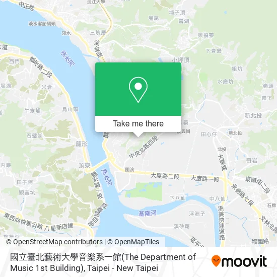 國立臺北藝術大學音樂系一館(The Department of Music 1st Building) map
