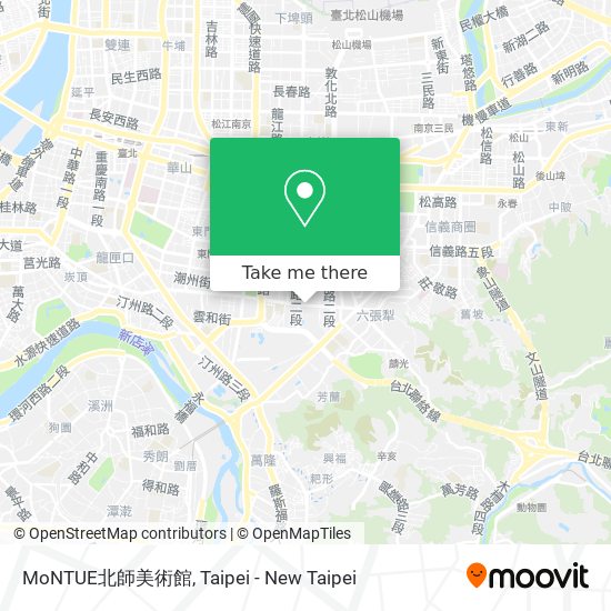 MoNTUE北師美術館 map