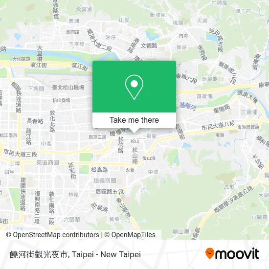 饒河街觀光夜市地圖