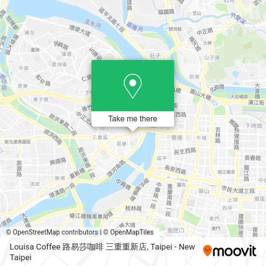 Louisa Coffee 路易莎咖啡 三重重新店地圖
