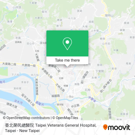 臺北榮民總醫院 Taipei Veterans General Hospital地圖