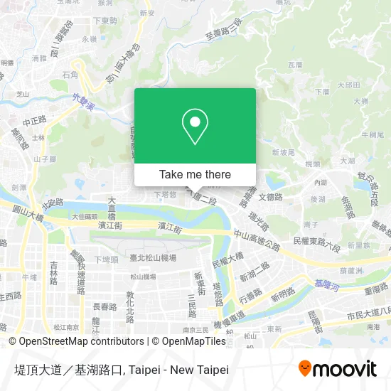 堤頂大道／基湖路口地圖