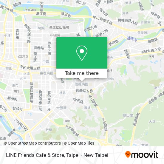 LINE Friends Cafe & Store map