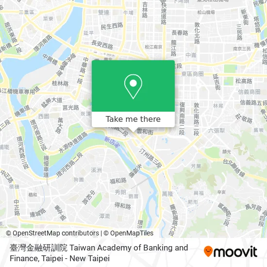臺灣金融研訓院 Taiwan Academy of Banking and Finance map