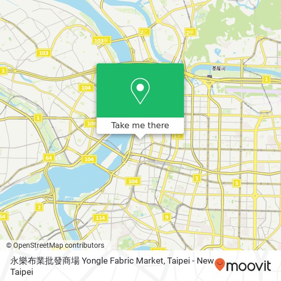 永樂布業批發商場 Yongle Fabric Market map