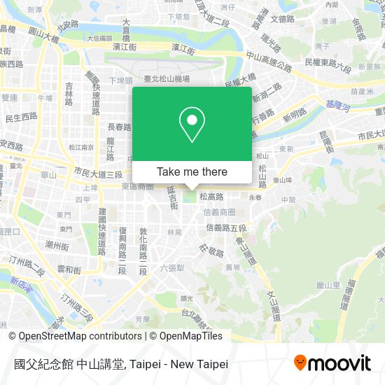 國父紀念館 中山講堂地圖