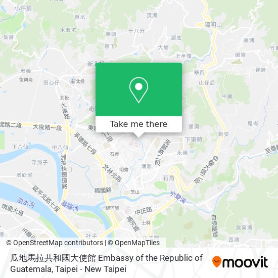 瓜地馬拉共和國大使館 Embassy of the Republic of Guatemala map