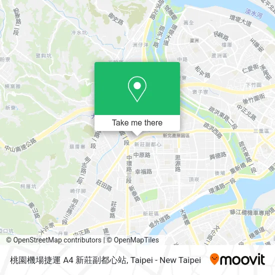 桃園機場捷運 A4 新莊副都心站地圖