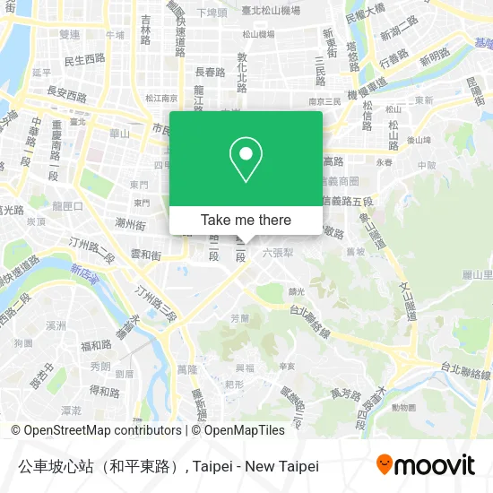 公車坡心站（和平東路）地圖