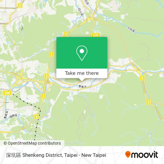深坑區 Shenkeng District map