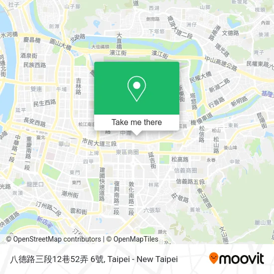 八德路三段12巷52弄 6號地圖