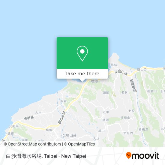 白沙灣海水浴場 map