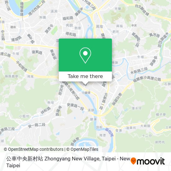 公車中央新村站 Zhongyang New Village map