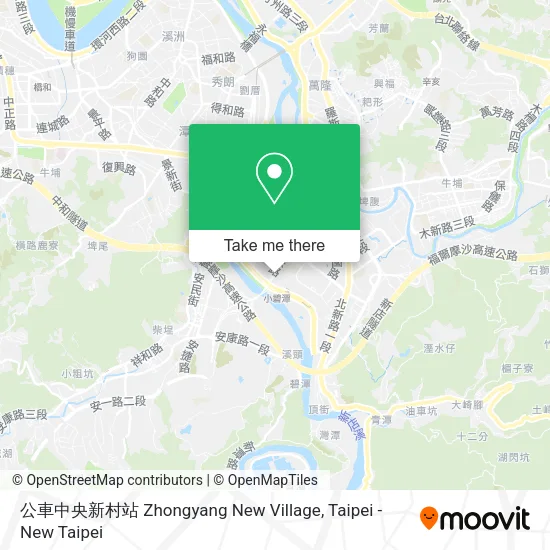 公車中央新村站 Zhongyang New Village地圖