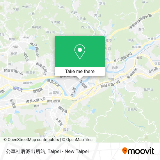 公車社后派出所站地圖