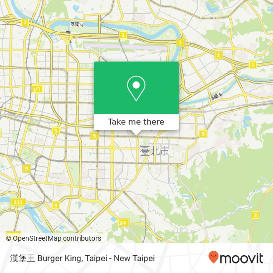 漢堡王 Burger King map