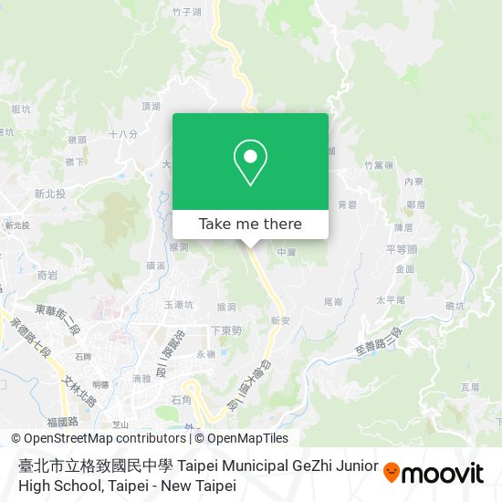 臺北市立格致國民中學 Taipei Municipal GeZhi Junior High School map