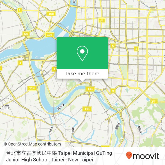 台北市立古亭國民中學 Taipei Municipal GuTing Junior High School map