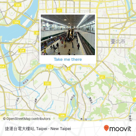 捷運台電大樓站 map