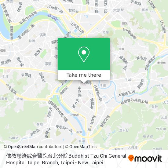 佛教慈濟綜合醫院台北分院Buddhist Tzu Chi General Hospital Taipei Branch map