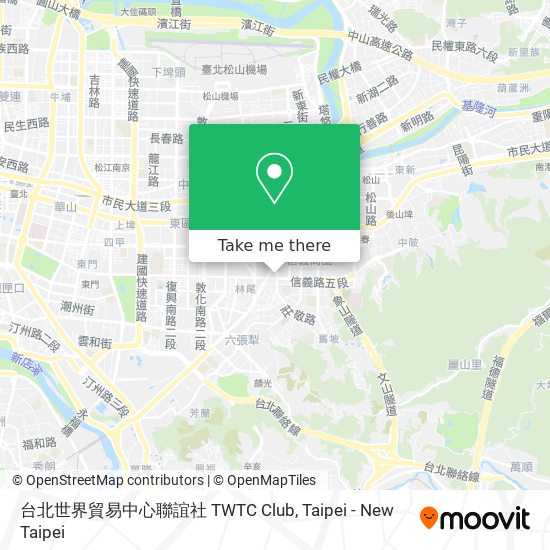 台北世界貿易中心聯誼社 TWTC Club map