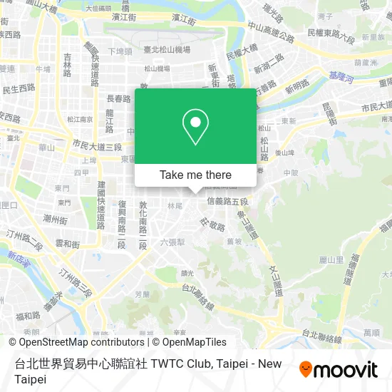 台北世界貿易中心聯誼社 TWTC Club地圖