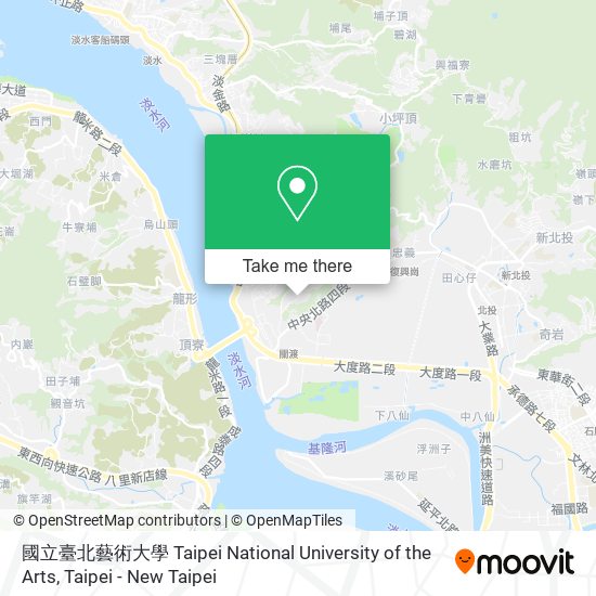 國立臺北藝術大學 Taipei National University of the Arts地圖