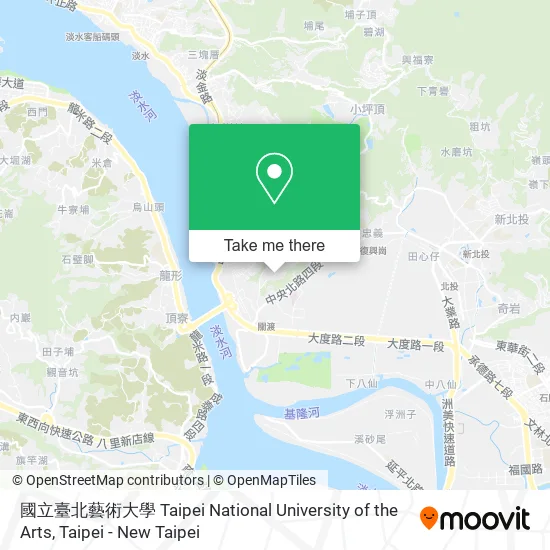 國立臺北藝術大學 Taipei National University of the Arts map