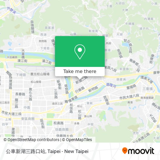 公車新湖三路口站 map