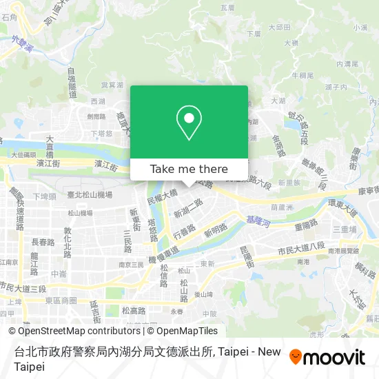 台北市政府警察局內湖分局文德派出所 map