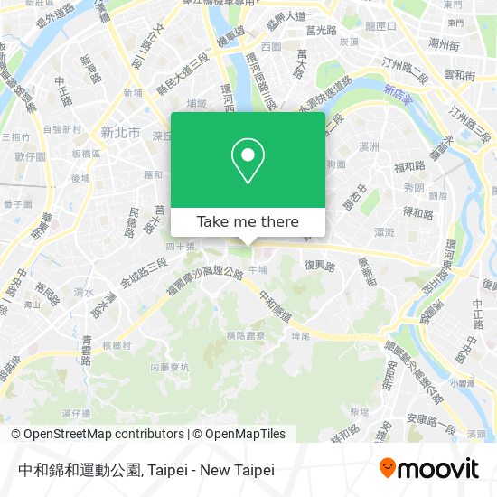 中和錦和運動公園 map