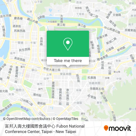 富邦人壽大樓國際會議中心 Fubon National Conference Center map