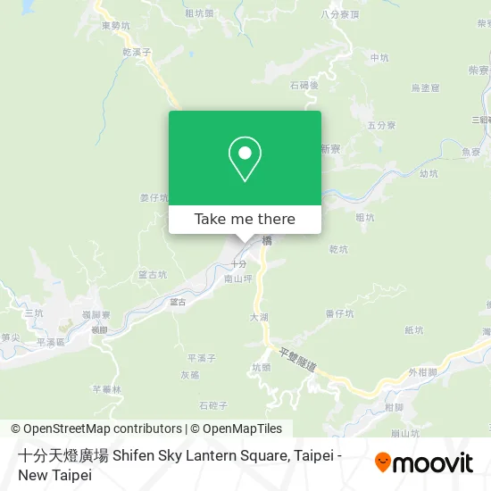 十分天燈廣場 Shifen Sky Lantern Square map