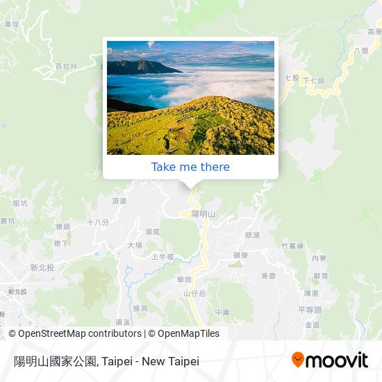 陽明山國家公園 map